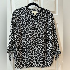 Leopard Print Michael Kors Blouse